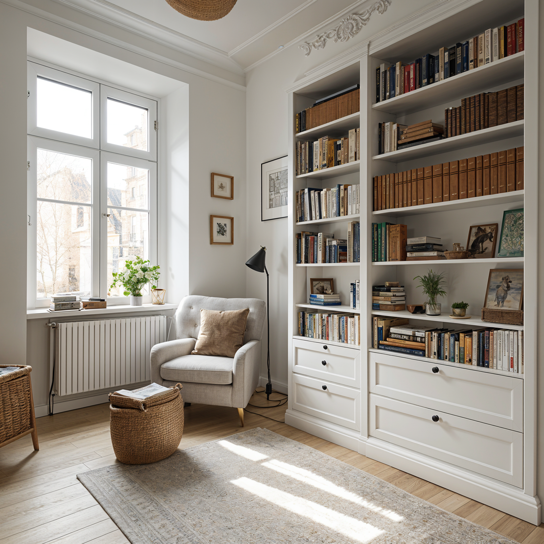 11 Tips for Creating a Scandinavian Home Library
